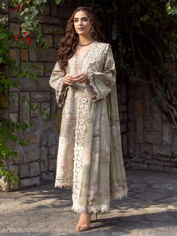 a line dress designs in pakistan Whimsical A-Line Dress (FRT-90) With Dupatta (2pc) / XXL
