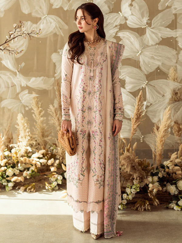 Qalamkar Luxury Lawn - Lily