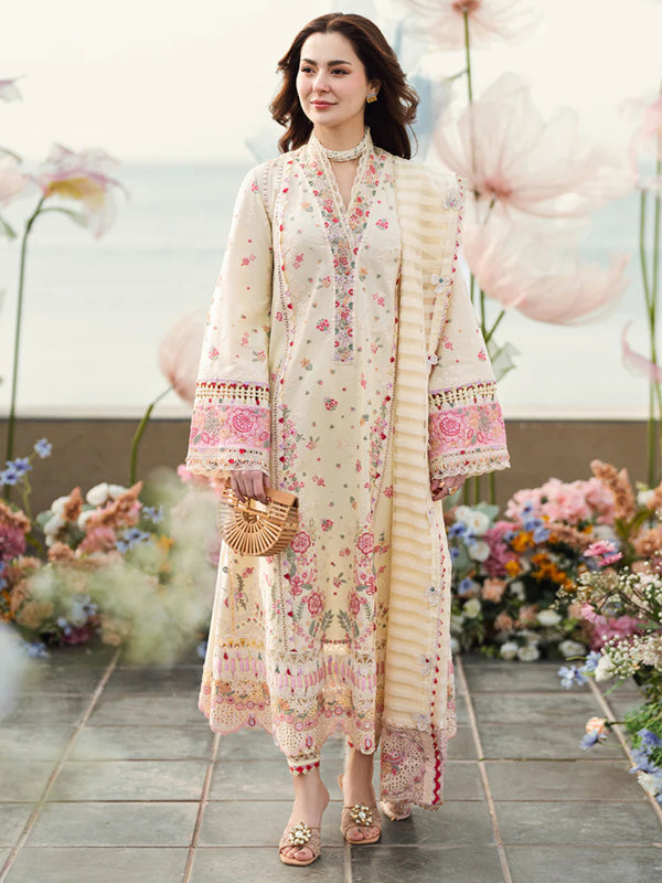 Qalamkar Luxury Lawn - Scarlett