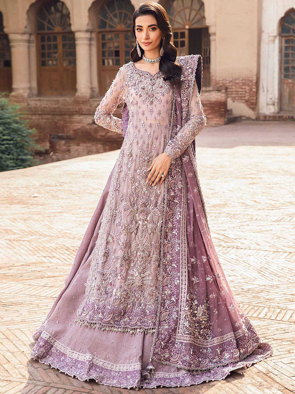 3 Piece Unstitched Hand Embellished Organza Suit | MC-1005