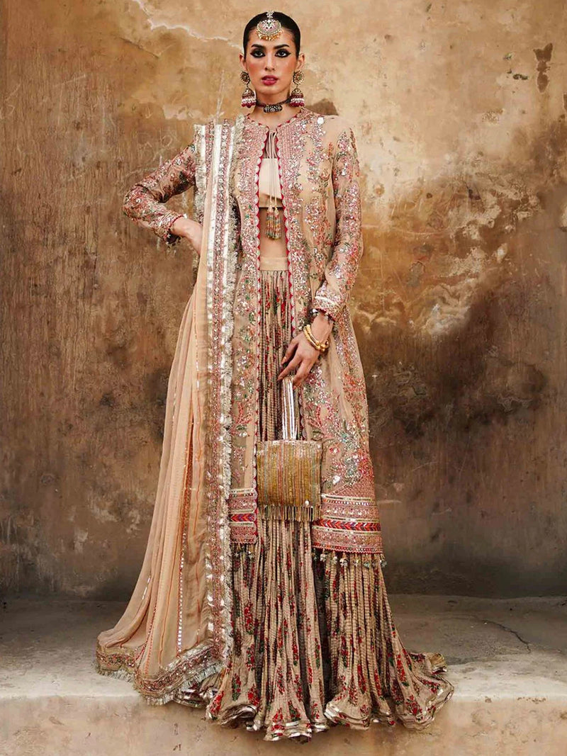 Hussain Rehar Naghma premium master replica dress
